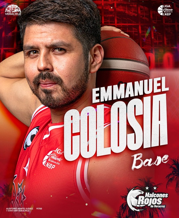 EMMANUEL COLOSIA, TALENTO VERACRUZANO LLEGA A HALCONES ROJOS