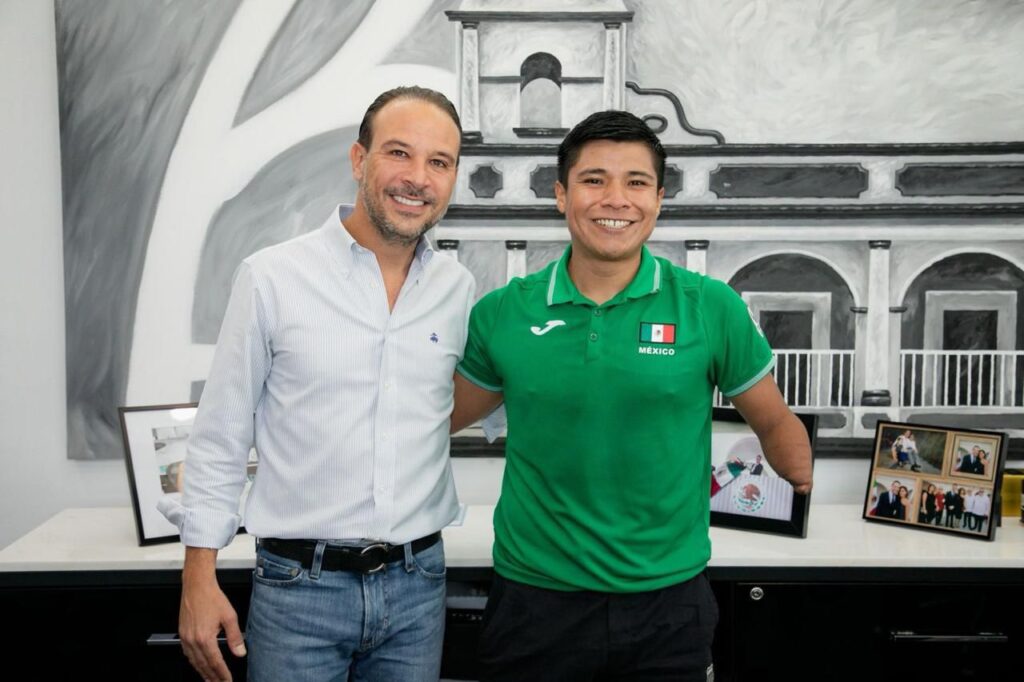 ALCALDE JM UNÁNUE DESEA ÉXITO A ELIEZER BUENAVENTURA RUMBO A LOS JUEGOS PARALÍMPICOS DE PARÍS 2024