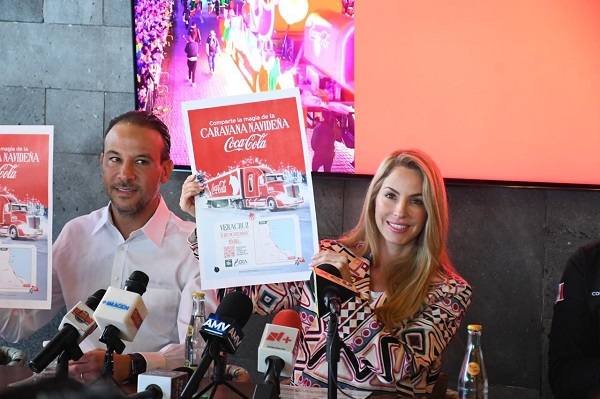 INVITA LA ALCALDESA PATY LOBEIRA A LA CARAVANA NAVIDEÑA COCA-COCA