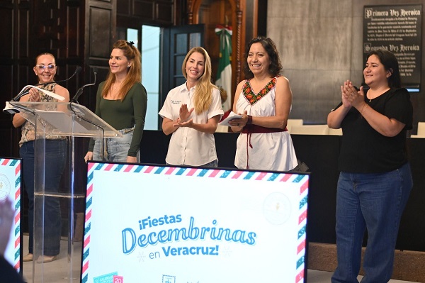 PRESENTA PATY LOBEIRA EL PROGRAMA DE ACTIVIDADES DECEMBRINAS 2025 EN VERACRUZ
