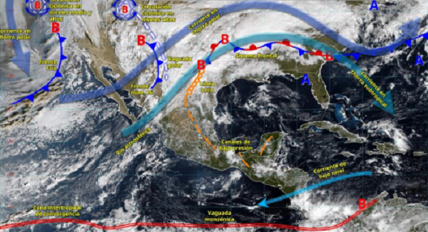 FRENTE FRÍO 15 TRAERÁ LLUVIAS A VERACRUZ ESTE SÁBADO: CONAGUA