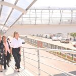 INAUGURA LA ALCALDESA PATY LOBEIRA EL NUEVO PUENTE PEATONAL DE LA AVENIDA CUAUHTÉMOC