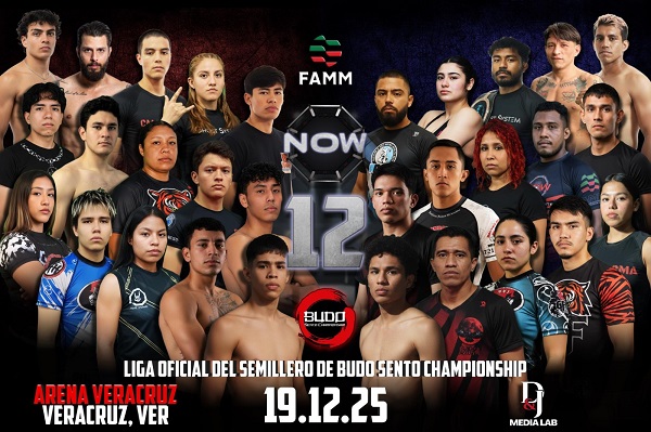 PRESENTAN NOW VOL. #12, DESTACADA FUNCIÓN DE MMA EN LA ARENA VERACRUZ