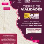 ANUNCIA H. AYUNTAMIENTO DE VERACRUZ CIERRE VIAL POR EVENTO DEPORTIVO ESTE DOMINGO 25 DE ENERO