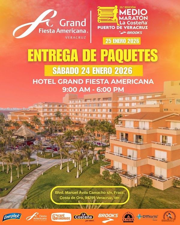 MÁS DE 3 MIL CORREDORES PARTICIPARÁN EN EL MEDIO MARATÓN LA COSTEÑA–PUERTO DE VERACRUZ
