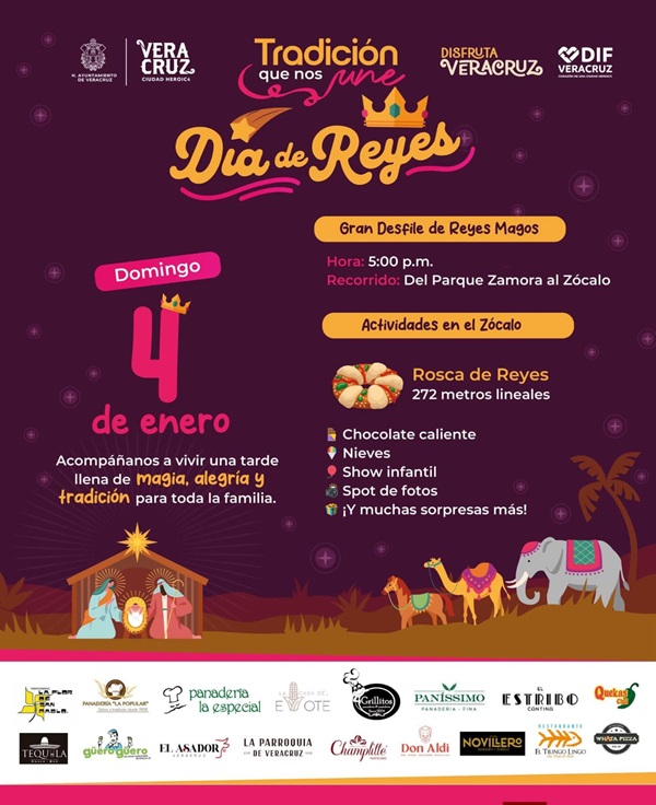 CELEBRA AYUNTAMIENTO DE VERACRUZ EL DIA DE REYES