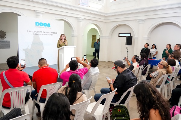 ALCADESA MARYJOSE GAMBOA ANUNCIA QUE EN BOCA DEL RÍO SE IMPLEMENTARÁ ESTE MISMO AÑO EL PRESUPUESTO PARTICIPATIVO