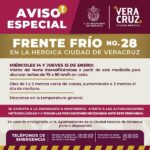  AVISO ESPECIAL POR EL FRENTE FRÍO NO. 28 EN LA CIUDAD DE VERACRUZ