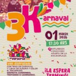 ESTE DOMINGO SE REALIZARÁ LA PRIMERA GRAN CARRERA 3K-ARNAVAL 2026