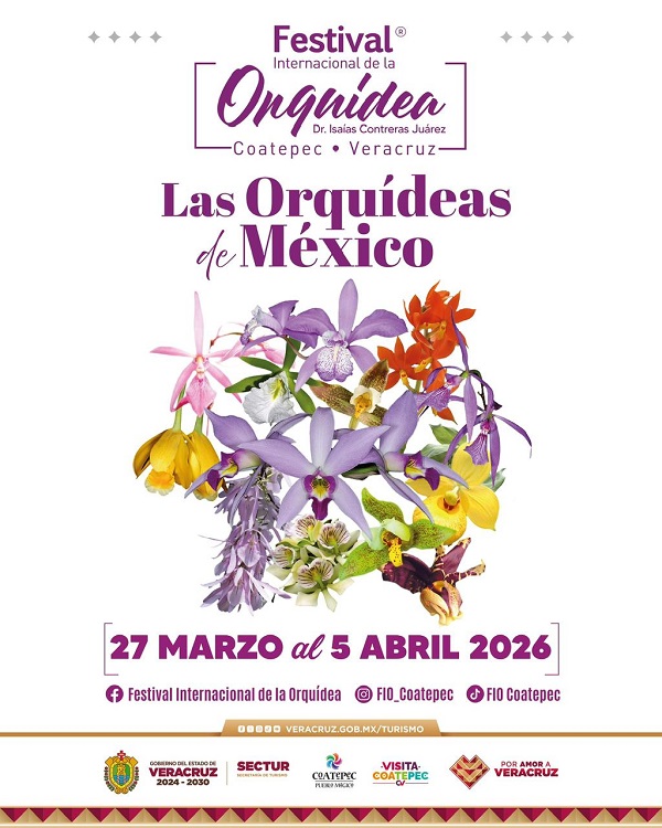 COATEPEC CELEBRA SU RIQUEZA NATURAL CON EL XVII FESTIVAL INTERNACIONAL DE LA ORQUÍDEA