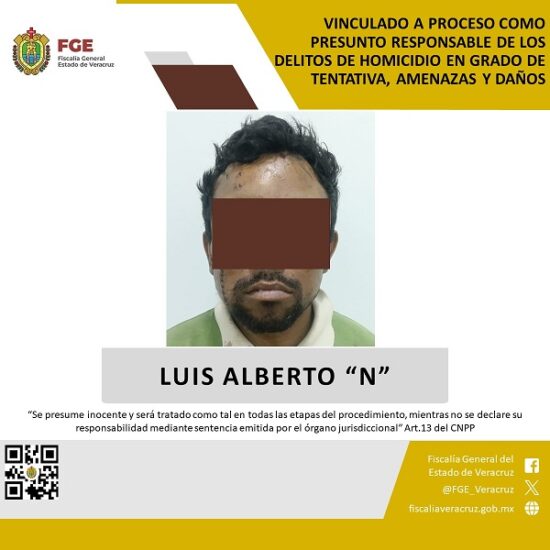 DICTAN PRISIÓN PREVENTIVA A PRESUNTO AGRESOR DE BOSQUES DE RÍO MEDIO, EN VERACRUZ