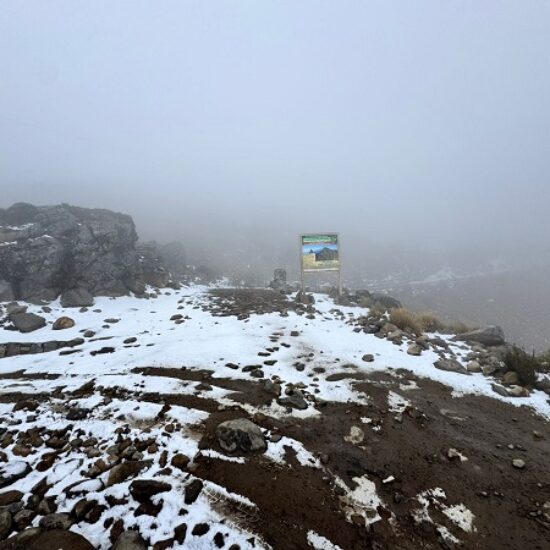 POR LA NEVADA  EN PEROTE PIDE A LA POBLACIÓN ATENDER LAS RECOMENDACIONES DE PROTECCIÓN CIVIL