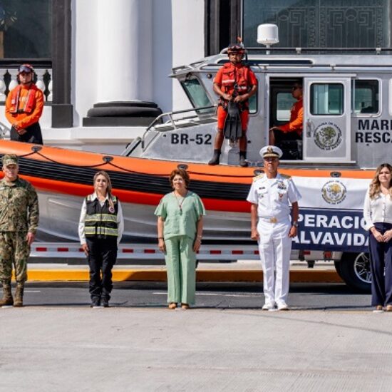 ALCALDESA MARYJOSE GAMBOA PARTICIPA EN EL ARRANQUE DEL OPERATIVO SALVAVIDAS DE LA SECRETARÍA DE MARINA