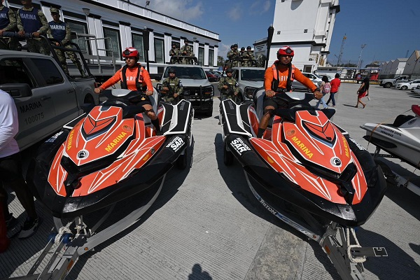 REFUERZAN SEGURIDAD EN PLAYAS DE LA CIUDAD DE VERACRUZ CON EL PLAN MARINA OPERACIÓN SEMANA SANTA 2026