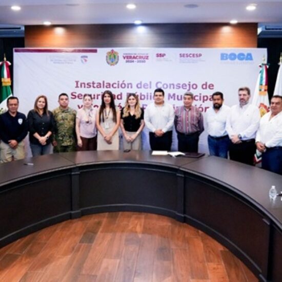 INSTALA BOCA DEL RÍO CONSEJO MUNICIPAL DE SEGURIDAD PARA FORTALECER COORDINACIÓN Y PARTICIPACIÓN CIUDADANA