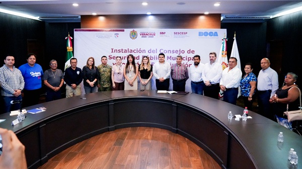 INSTALA BOCA DEL RÍO CONSEJO MUNICIPAL DE SEGURIDAD PARA FORTALECER COORDINACIÓN Y PARTICIPACIÓN CIUDADANA