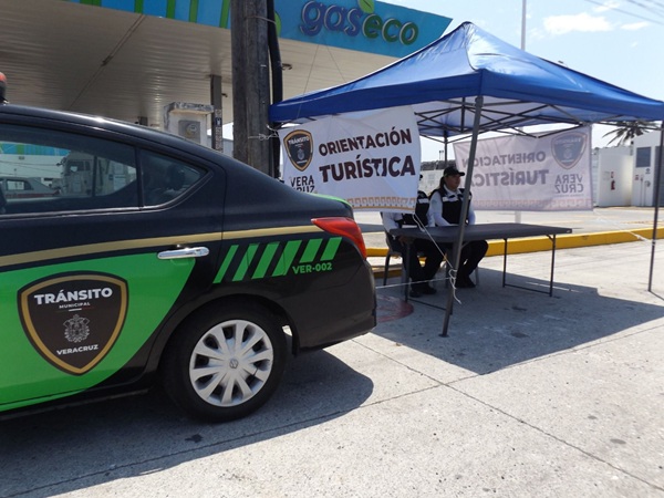 IMPLEMENTA AYUNTAMIENTO DE VERACRUZ MÓDULOS INFORMACIÓN TURÍSTICA PARA BRINDAR SEGURIDAD Y ORIENTACIÓN AL TURISMO