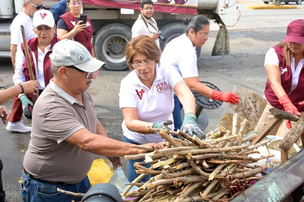 INTENSO DOMINGO DE DESCACHARRIZACIÓN EN CINCO COLONIAS DE LA CIUDAD DE VERACRUZ