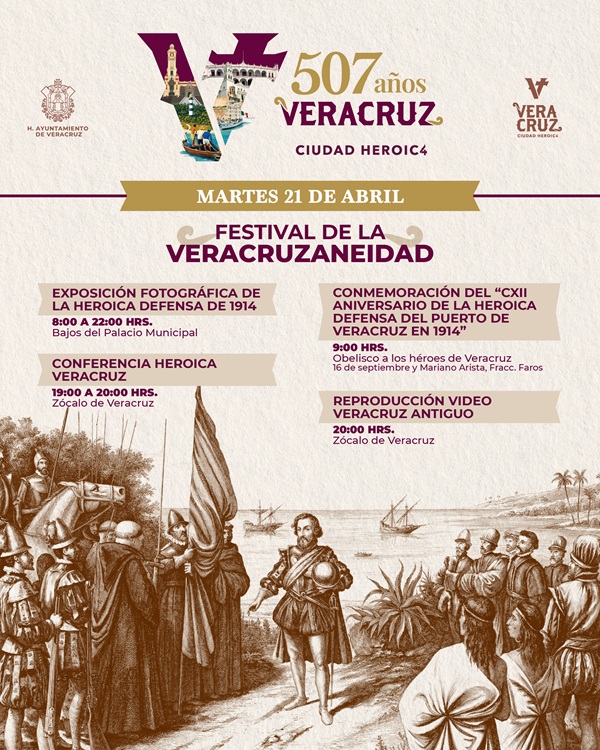 INVITA AYUNTAMIENTO DE VERACRUZ A CELEBRAR IDENTIDAD Y ORGULLO LOCAL CON DESFILE EN EL CENTRO HISTÓRICO