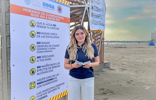 ALCALDESA MARYJOSE GAMBOA REALIZA RECORRIDO SORPRESA EN PLAYAS BOQUEÑAS