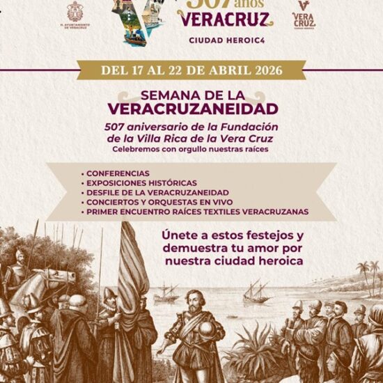 CELEBRA AYUNTAMIENTO DE VERACRUZ 507 AÑOS DE HISTORIA E IDENTIDAD CON ACTIVIDADES CULTURALES