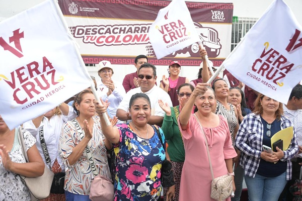 FORTALECE AYUNTAMIENTO DE VERACRUZ CULTURA DE PREVENCIÓN CON JORNADAS DE DESCACHARRIZACIÓN
