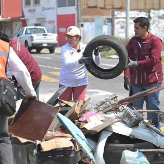 RETIRAN 134 TONELADAS DE DESECHOS EN JORNADA DE DESCACHARRIZACIÓN EN LA CIUDAD DE VERACRUZ