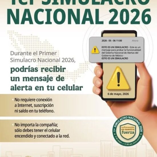 CONVOCA AYUNTAMIENTO DE VERACRUZ A PARTICIPAR EN EL PRIMER SIMULACRO NACIONAL 2026