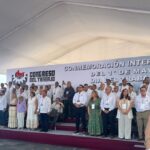 218 REPRESENTACIONES SINDICALES SE REUNEN EN LA MACROPLAZA PARA CONMEMORAR EL DÍA DEL TRABAJO