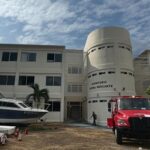SOFOCAN BOMBEROS DE VERACRUZ INCENDIO EN LA ESCUELA NÁUTICA MERCANTE; REPORTAN SALDO BLANCO