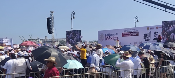MÁS DE MIL 500 PORTEÑOS PARTEN RUMBO A VERACRUZ PARA ESCUCHAR EL SEGUNDO INFORME DE CLAUDIA SHEINBAUM