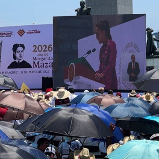 DESDE LA MACROPLAZA CELEBRAN LOS DOS AÑOS DE GOBIERNO DE SHEINBAUM