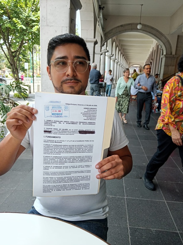 CIUDADANO PROPONE VISIBILIZAR FICHAS DE DESAPARECIDOS DURANTE TRANSMISIÓN DEL PARTIDO DE MÉXICO EN XALAPA