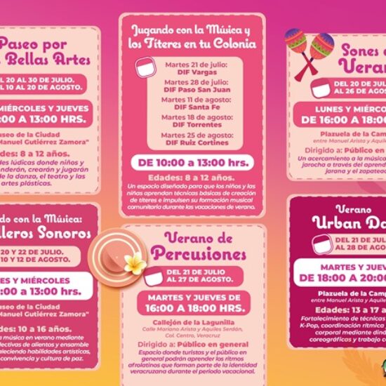 LISTO EL PROGRAMA DE VERANO EN VERACRUZ