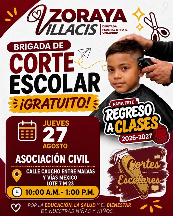 ZORAYA VILLACIS ARRANCA CON BRIGADA DE CORTE ESCOLAR