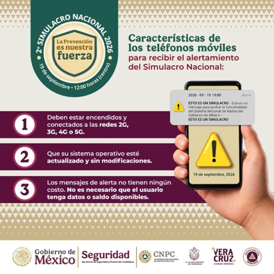 PARTICIPARÁ AYUNTAMIENTO DE VERACRUZ EN EL SEGUNDO SIMULACRO NACIONAL 2026