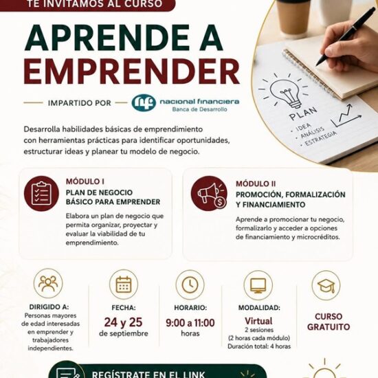 CURSO GRATUITO DE APRENDE A EMPRENDER