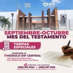 EXTIENDE DIF MUNICIPAL DE VERACRUZ CAMPAÑA DEL MES DEL TESTAMENTO HASTA OCTUBRE