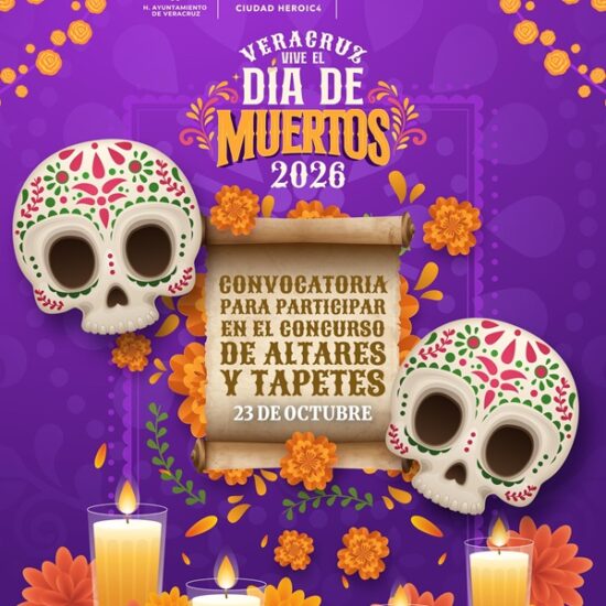 INVITA AYUNTAMIENTO DE VERACRUZ A PARTICIPAR EN CONCURSOS POR EL DÍA DE MUERTOS