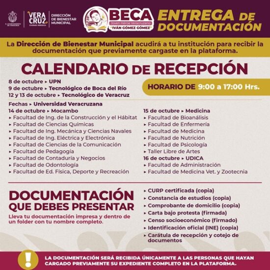 CONTINÚA PROCESO DE RECEPCIÓN DE EXPEDIENTES PARA LA BECA UNIVERSITARIA “IVÁN GÓMEZ GÓMEZ”
