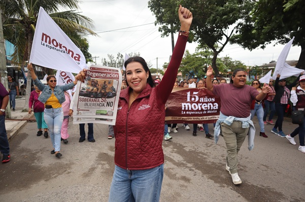 ZORAYA VILLACIS RECORRE RÍO MEDIO Y LLAMA A FORTALECER EL TRABAJO TERRITORIAL DE MORENA