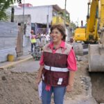 SUPERVISA ROSA MARÍA CONSTRUCCIÓN DE DRENAJE PLUVIAL EN LA COLONIA POCITOS Y RIVERA